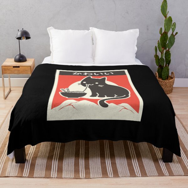 Item preview, kawaii vintage style japenese ramen cat designed and sold by AdventurersShop.