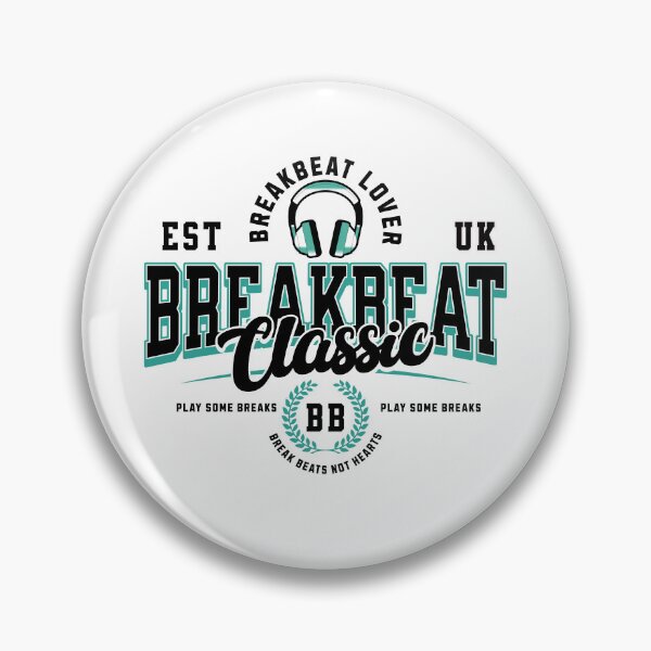 Item preview, BREAKBEAT - Breaks Collegiate (Black)  designed and sold by Discothreadz.