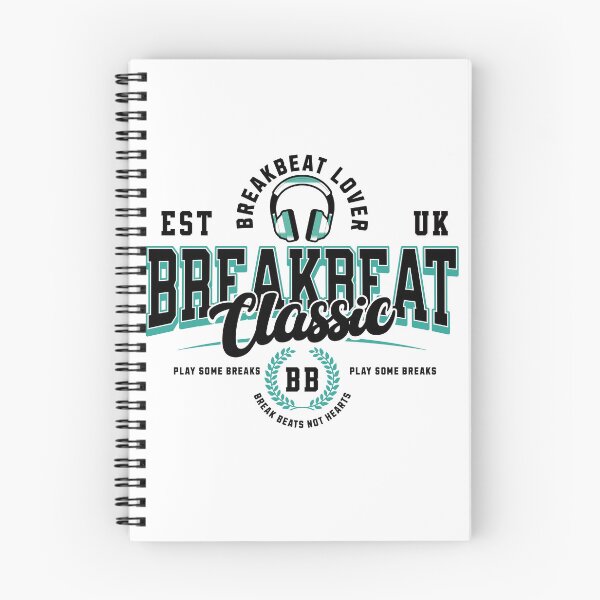 Item preview, BREAKBEAT - Breaks Collegiate (Black)  designed and sold by Discothreadz.