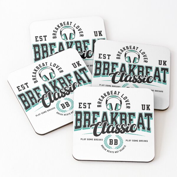 Item preview, BREAKBEAT - Breaks Collegiate (Black)  designed and sold by Discothreadz.
