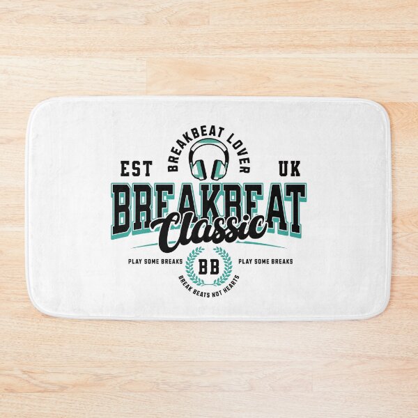Item preview, BREAKBEAT - Breaks Collegiate (Black)  designed and sold by Discothreadz.