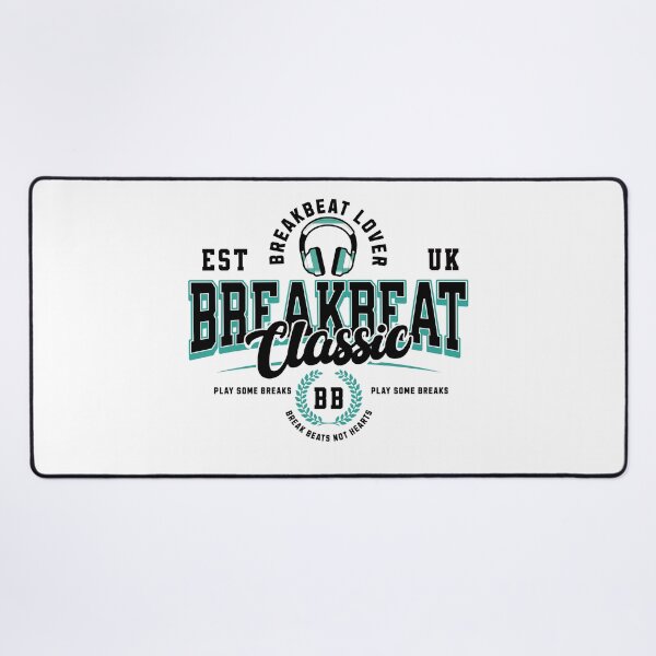 Item preview, BREAKBEAT - Breaks Collegiate (Black) designed and sold by Discothreadz.