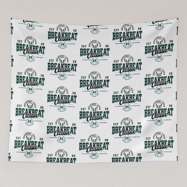 Item preview, BREAKBEAT - Breaks Collegiate (Black)  designed and sold by Discothreadz.
