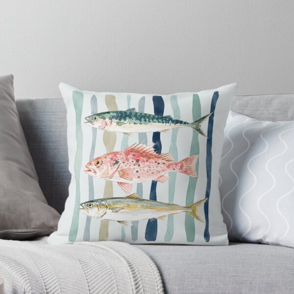 Item preview, Coastal Seafood Restaurant Fish Illustration designed and sold by bosamji.