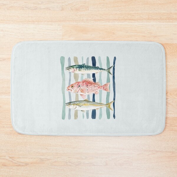 Item preview, Coastal Seafood Restaurant Fish Illustration designed and sold by bosamji.