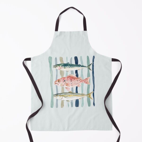 Item preview, Coastal Seafood Restaurant Fish Illustration designed and sold by bosamji.