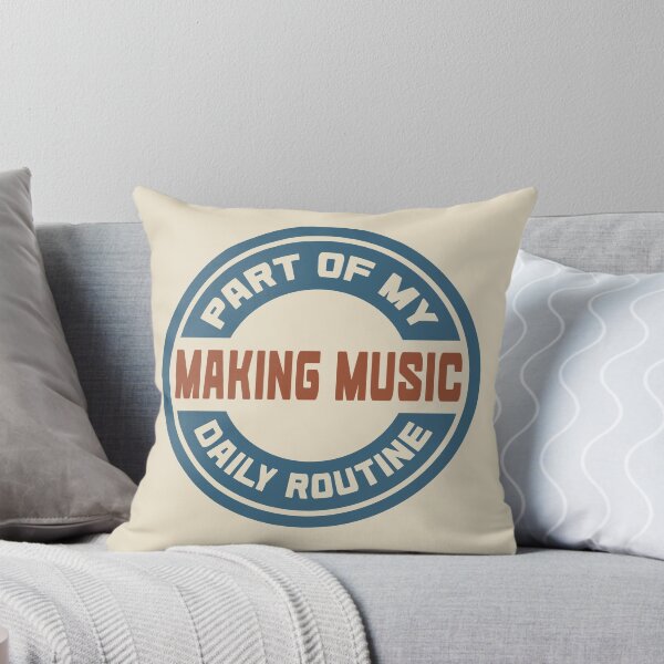 Item preview, Making Music – Part of My Daily Routine Retro Logo designed and sold by MOCOPOCO.