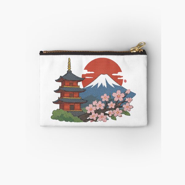 Item preview, Japanese Pagoda, Mount Fuji & Cherry Blossoms designed and sold by minordesignrev.