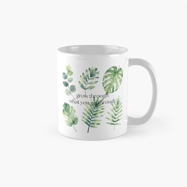 Item preview, Grow Through What You Go Through Watercolor Monstera & Leaves designed and sold by Good Day Design.
