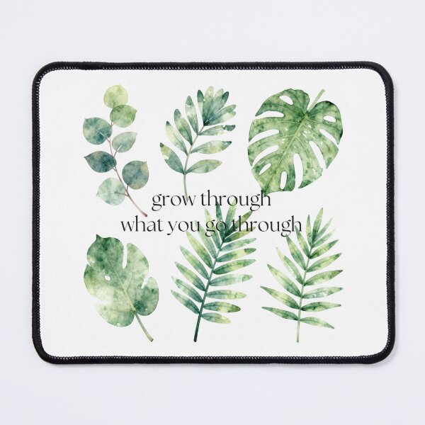 Item preview, Grow Through What You Go Through Watercolor Monstera & Leaves designed and sold by Good Day Design.