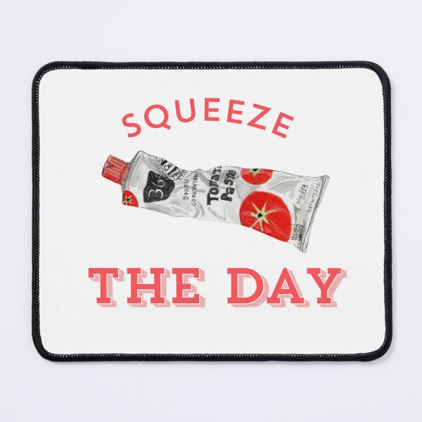 Item preview, Squeeze the Day Tomato Paste Tube Slogan designed and sold by LolaDashStudio.