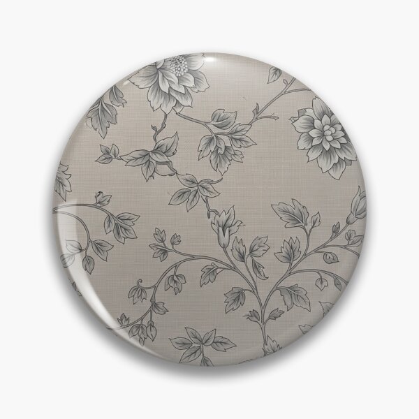 Artikelvorschau, Vintage-Blumenmuster in gedecktem Graubeige entworfen und verkauft von Rue Design Company.