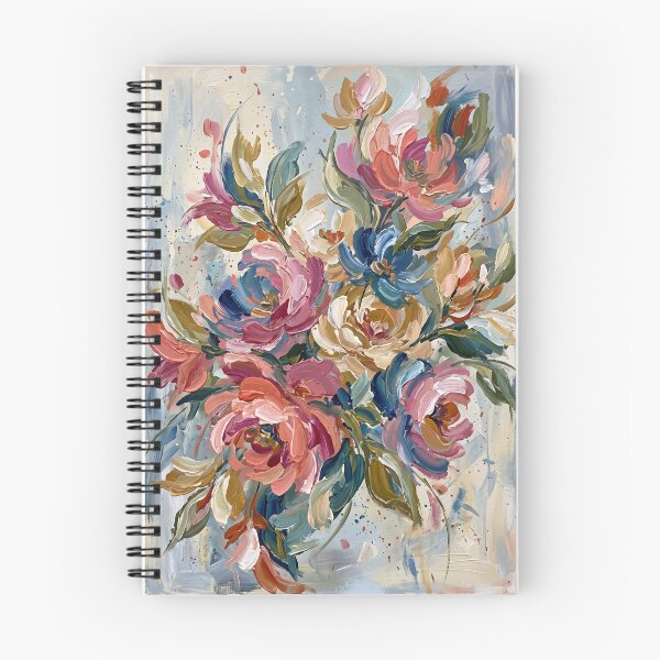 Item preview, Elegant Abstract Floral Painting - Modern Expressive Brushstrokes Wall Art designed and sold by OddlySticky.