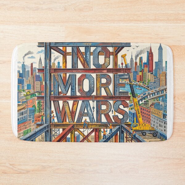 Item preview, No More Wars Steel Beams Construction designed and sold by Home Decor Art.