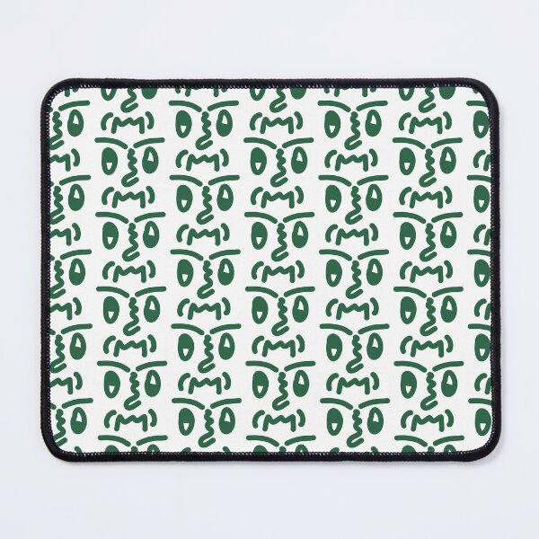 Item preview, Forest Green Abstract Doodle Face – Expressive Minimalist Line Art designed and sold by felipemaldonadoart.