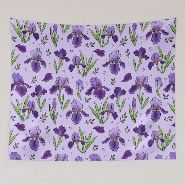 Item preview, Purple Irises designed and sold by PipermintPress.