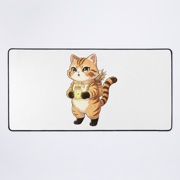 Item preview, The Little Firefly Collector - Cute Felis Nigripes Explorer designed and sold by ABYSSLAB.