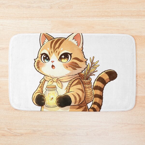 Item preview, The Little Firefly Collector - Cute Felis Nigripes Explorer designed and sold by ABYSSLAB.