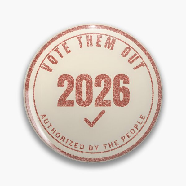 Item preview, Vote Them Out 2026 - Get Out the Vote Midterms Protest Stamp designed and sold by Dissent By Design.