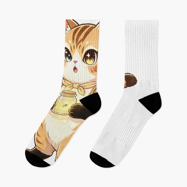 Item preview, The Little Firefly Collector - Cute Felis Nigripes Explorer designed and sold by ABYSSLAB.