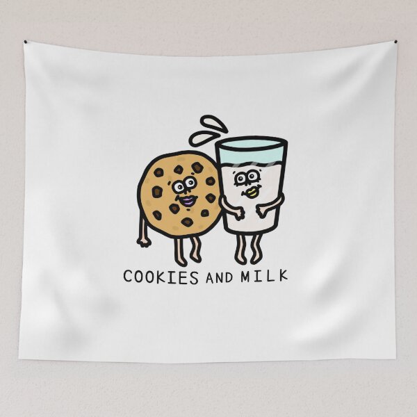 Item preview, Cute COOKIES AND MILK designed and sold by kanaehonkawa.