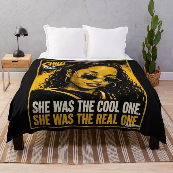 Item preview, Rozonda Thomas TLC Chilli Bold Pop Art Electric Yellow Portrait designed and sold by Artisticanvas.