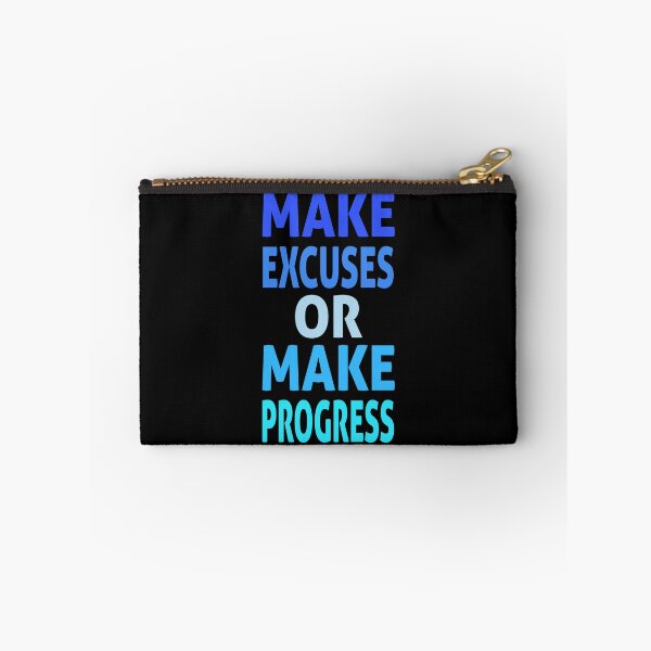Item preview, Make Excuses or Make Progress – Bold Motivational Typography   designed and sold by AtonuHaque.
