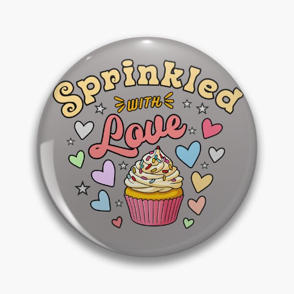 Item preview, Sprinkled with Love - Cupcake & Hearts designed and sold by Shedronpanda.