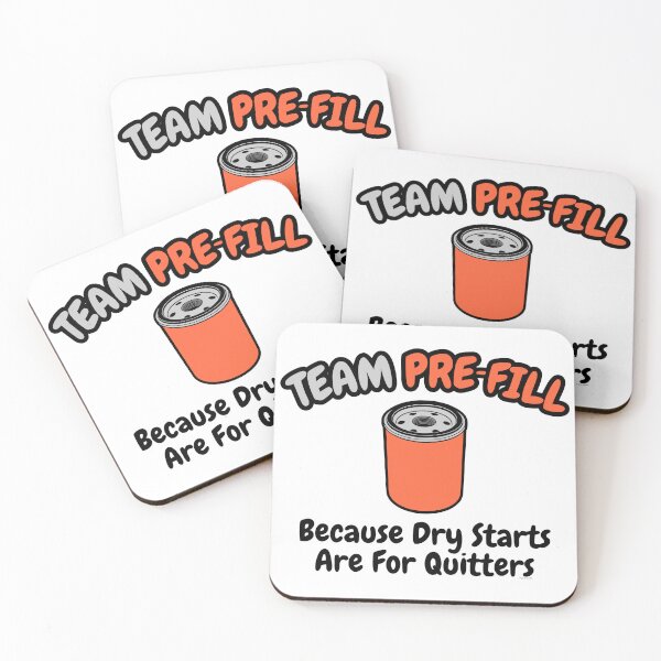 Item preview, Team Pre‑Fill – Oil Filter Debate Humor designed and sold by Automotive Art by Greg.