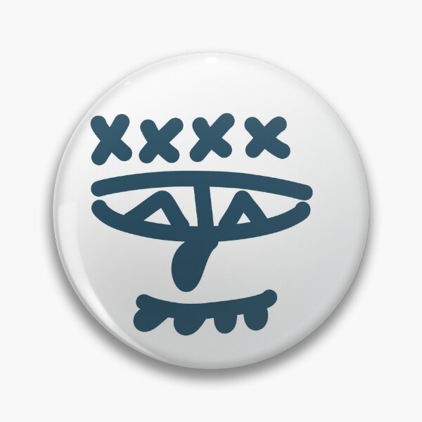Item preview, Blue Abstract Doodle Face – Minimalist Funny Character Line Art designed and sold by felipemaldonadoart.
