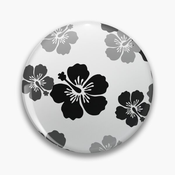 Item preview, Black and White hibiscus pattern by RKTOPIC  designed and sold by RKTopic.
