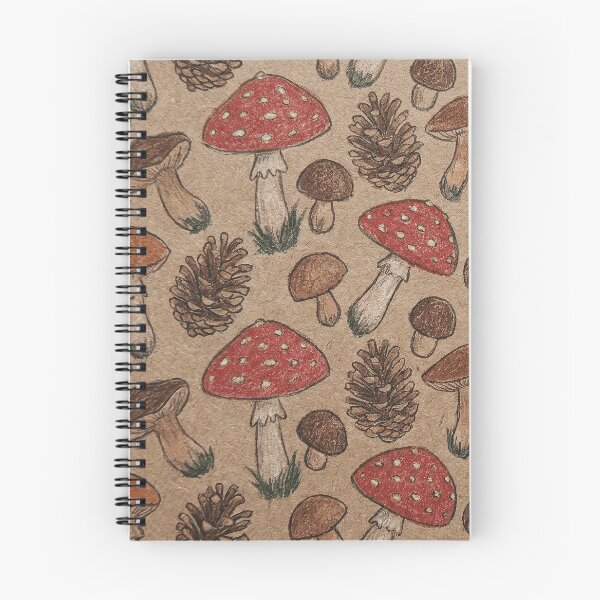 Item preview, Patterned Mushrooms and Pine Cones designed and sold by Vibedessie.