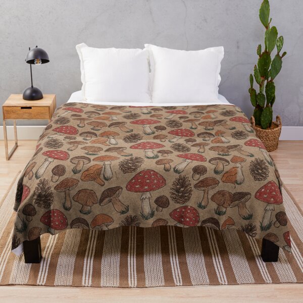 Item preview, Patterned Mushrooms and Pine Cones designed and sold by Vibedessie.