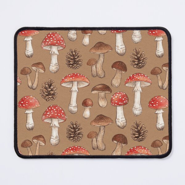 Item preview, Mushroom and Pinecone Pattern designed and sold by Vibedessie.