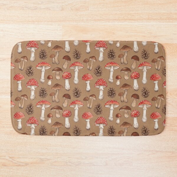 Item preview, Mushroom and Pinecone Pattern designed and sold by Vibedessie.