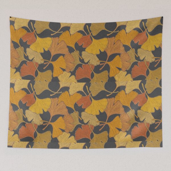 Item preview, Autumn Ginkgo Leaf Pattern designed and sold by Vibedessie.