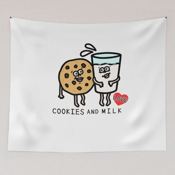 Item preview, Cute I LOVE COOKIES AND MILK designed and sold by kanaehonkawa.