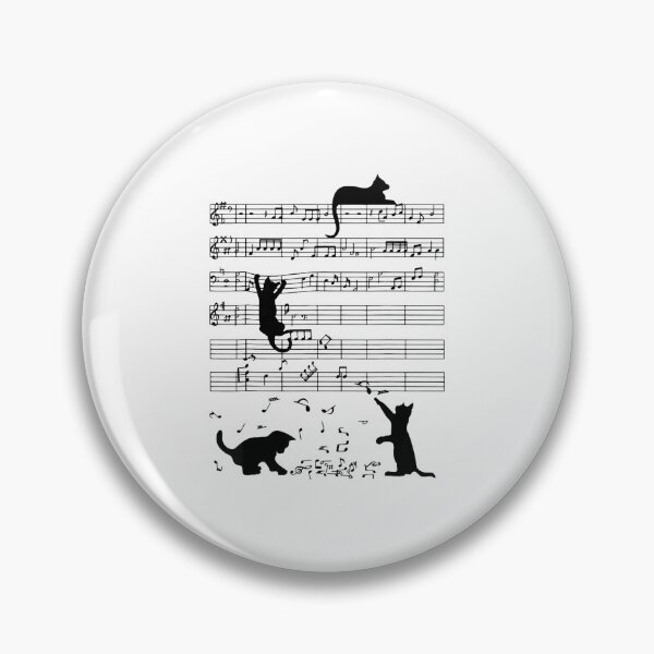 Item preview, black cat climbing playing sheet music note lover cat designed and sold by claudionorsj.