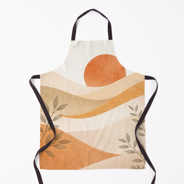Item preview, Minimalist Boho Mountains with Botanical Leaves Art Print designed and sold by SoftSpaceDesign.