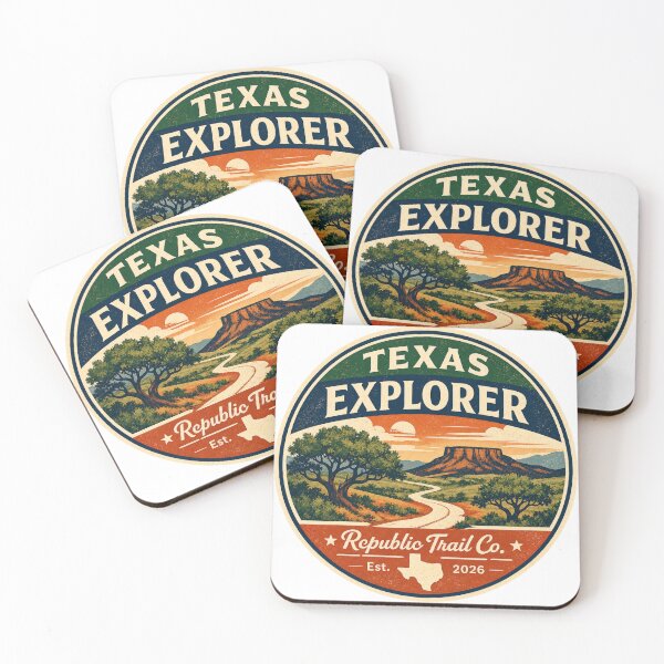 Item preview, Texas Explorer - Vintage Texas Roadtrip Graphic designed and sold by RepublicTrailCo.