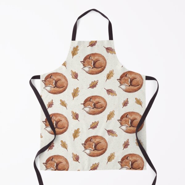 Item preview, Pattern of Sleeping Foxes and Leaves designed and sold by Vibedessie.