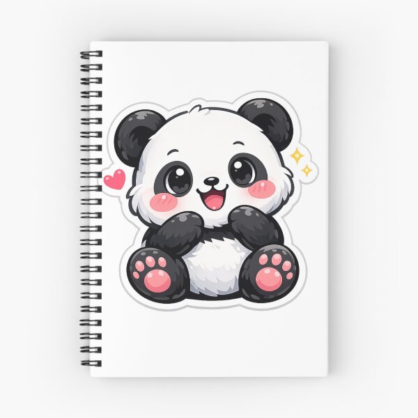 Item preview, Cute Smiling Panda Sticker | Kawaii Panda Cartoon | Adorable Animal Decal designed and sold by Sidra digital art 8277237.