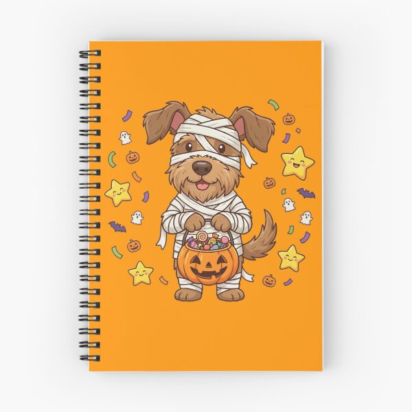 Item preview, Cute Halloween Mummy Dog Trick or Treat Pumpkin Candy Kawaii Puppy designed and sold by GiftedExplorer.