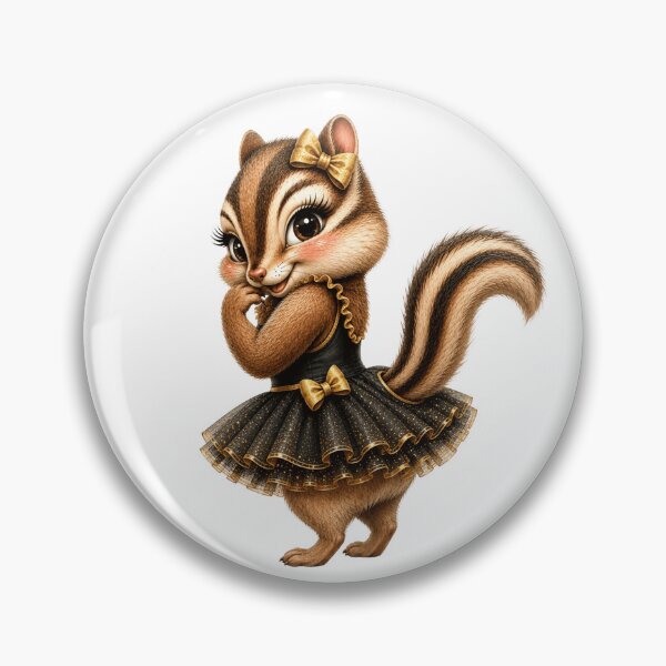 Item preview, Flirty Chipmunk in Black & Gold Tutu designed and sold by RoPrincess.