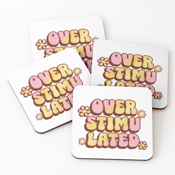 Item preview, Overstimulated Groovy ADHD Humor  designed and sold by LolaDashStudio.