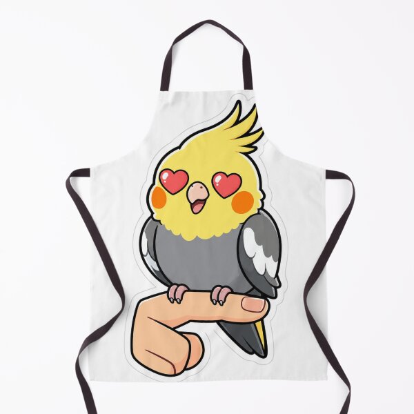 Item preview, Cockatiel Heart Eyes Bird Love Pet Sticker Birb designed and sold by NeonNerd Studio.