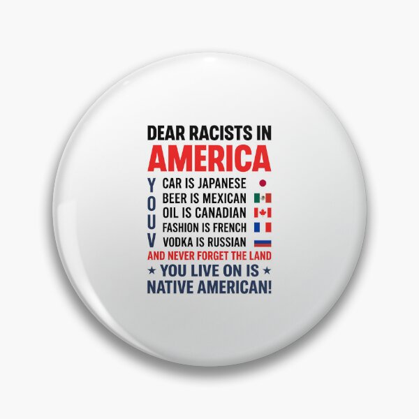 Item preview, Dear Racists In America Native American Pride Anti Racism Statement designed and sold by ajifujpost.