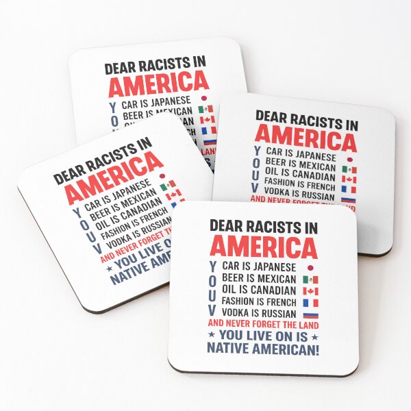Item preview, Dear Racists In America Native American Pride Anti Racism Statement designed and sold by ajifujpost.