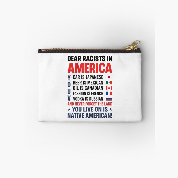 Item preview, Dear Racists In America Native American Pride Anti Racism Statement designed and sold by ajifujpost.