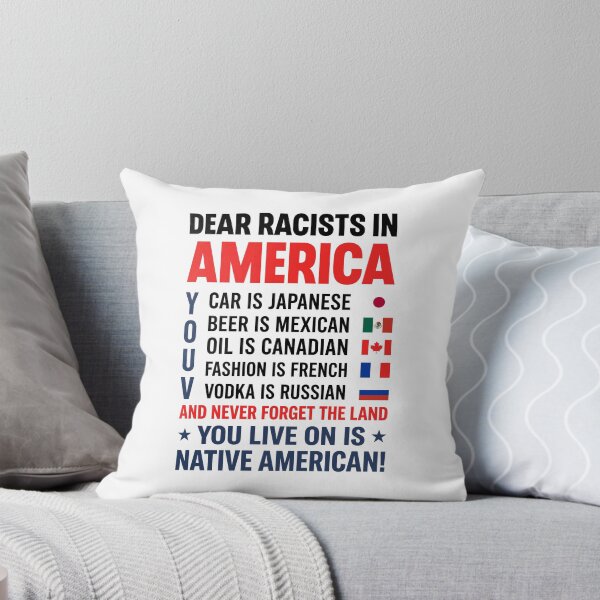 Item preview, Dear Racists In America Native American Pride Anti Racism Statement designed and sold by ajifujpost.